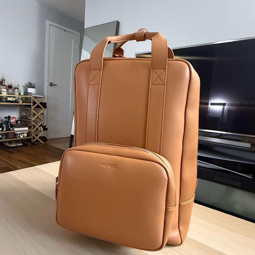 Monos Metro Backpack Saddle Tan - Excellent Condition